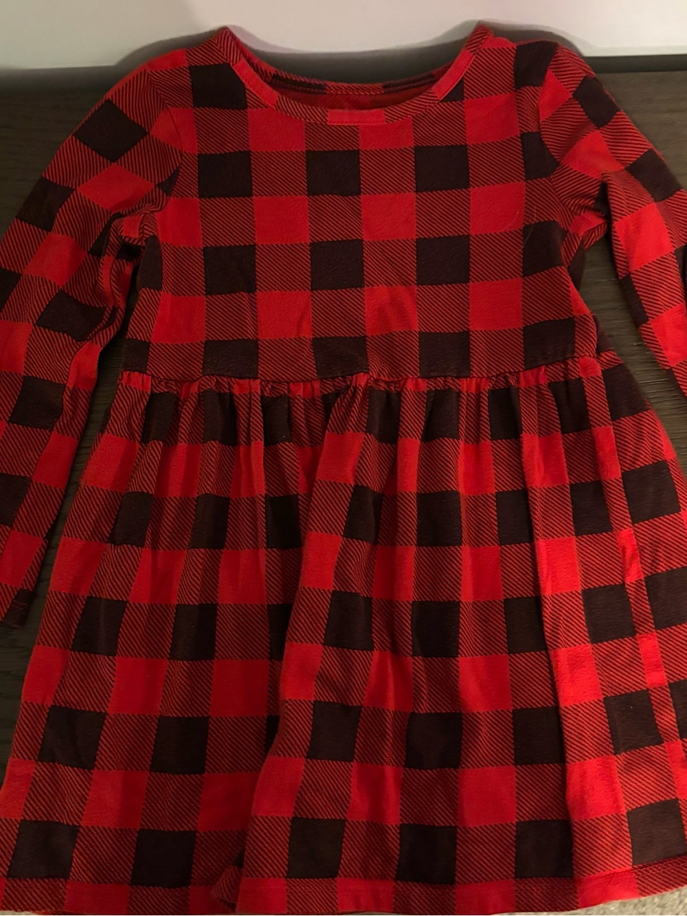 Cat & Jack Buffalo Plaid Dress Size 4T